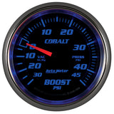 GAUGE, VAC/BOOST, 2 5/8in, 30INHG-45PSI, MECHANICAL, COBALT