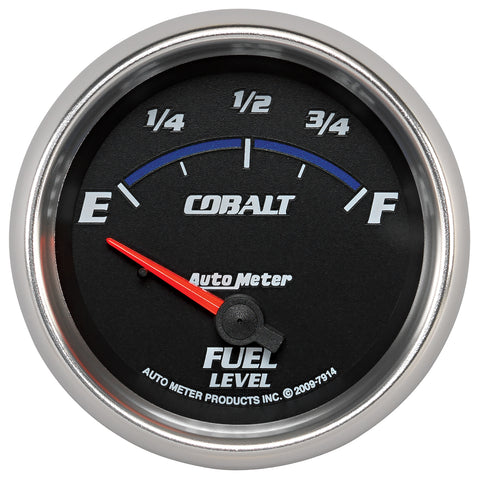 GAUGE, FUEL LEVEL, 2 5/8in, 0OE TO 90OF, ELEC, COBALT