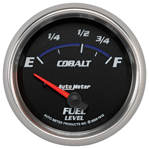 GAUGE, FUEL LEVEL, 2 5/8in, 73OE TO 10OF, ELEC, COBALT