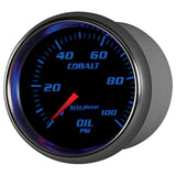 GAUGE, OIL PRESSURE, 2 5/8in, 100PSI, MECHANICAL, COBALT