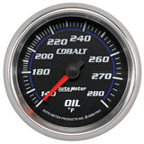 GAUGE, OIL TEMP, 2 5/8in, 140-280?F, MECHANICAL, COBALT