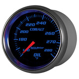 GAUGE, OIL TEMP, 2 5/8in, 140-280?F, MECHANICAL, COBALT