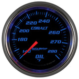 GAUGE, OIL TEMP, 2 5/8in, 140-280?F, MECHANICAL, COBALT