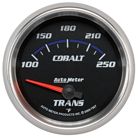 GAUGE, TRANSMISSION TEMP, 2 5/8in, 100-250?F, ELECTRIC, COBALT