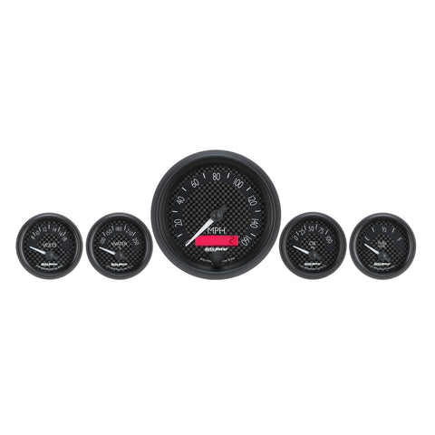 GAUGE KIT, 5 PC., 3 3/8in & 2 1/16in, ELEC. SPEEDOMETER, GT