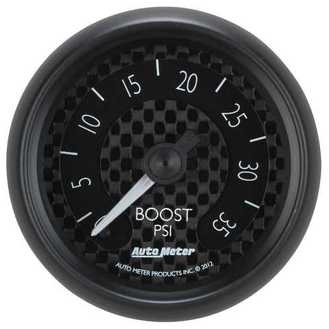 GAUGE, BOOST, 2 1/16in, 35PSI, MECHANICAL, GT