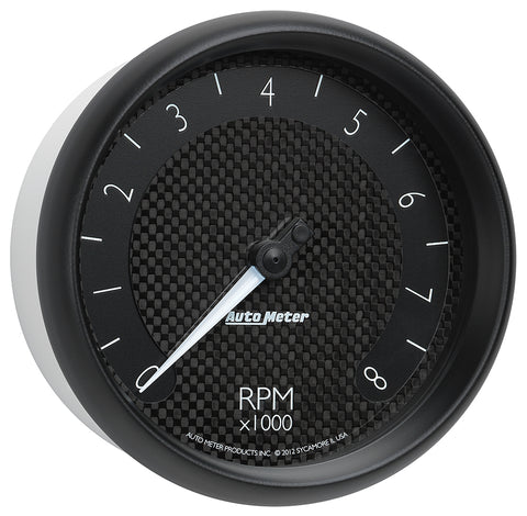 GAUGE, TACHOMETER, 5in, 8K RPM, IN-DASH, GT