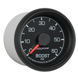 GAUGE, BOOST, 2 1/16in, 60PSI, MECHANICAL, FORD FACTORY MATCH