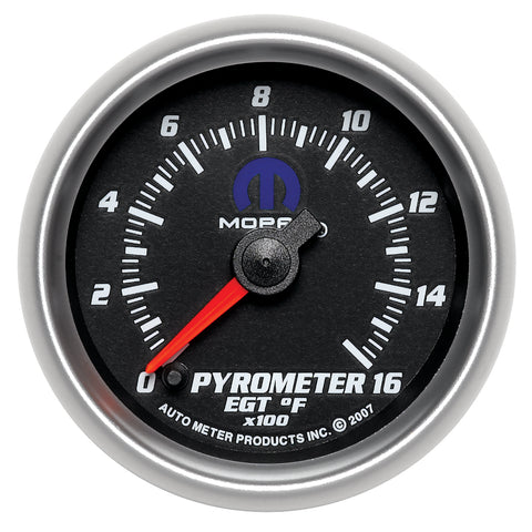 GAUGE, PYROMETER (EGT), 2 1/16in, 1600?F, DIGITAL STEPPER MOTOR, BLACK, MOPAR