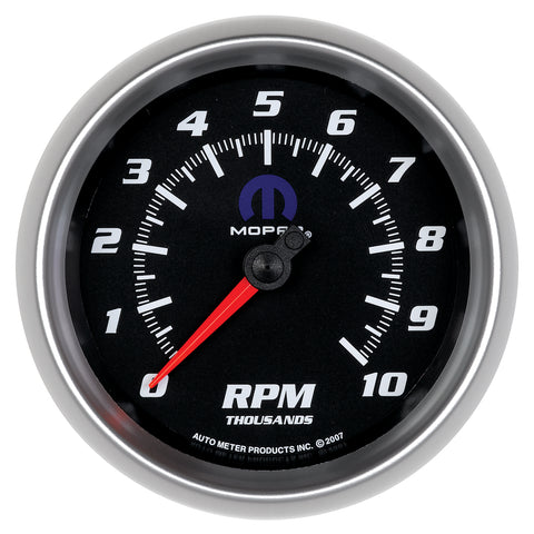 GAUGE, TACHOMETER, 3 3/8in, 10K RPM, IN-DASH, BLACK, MOPAR