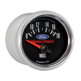 GAUGE, VOLTMETER, 2 1/16in, 18V, ELEC, FORD RACING