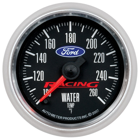GAUGE, WATER TEMP, 2 1/16in, 100-260?F, DIGITAL STEPPER MOTOR, FORD RACING