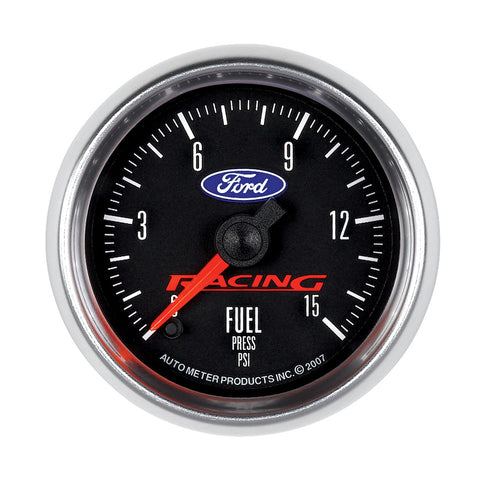 GAUGE, FUEL PRESS, 2 1/16in, 15PSI, DIGITAL STEPPER MOTOR, FORD RACING