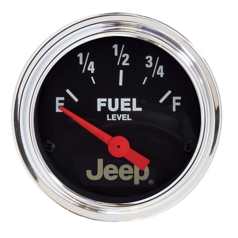 GAUGE, FUEL LEVEL, 2 1/16in, 0OE TO 90OF, ELEC, JEEP