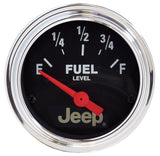GAUGE, FUEL LEVEL, 2 1/16in, 0OE TO 90OF, ELEC, JEEP