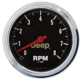 GAUGE, TACHOMETER, 3 3/8in, 8K RPM, IN-DASH, JEEP