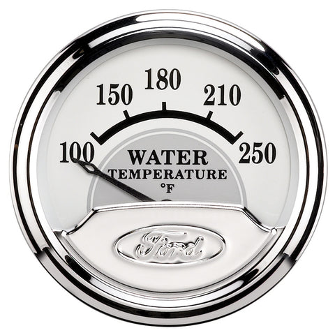 GAUGE, WATER TEMP, 2 1/16in, 100-250?F, ELECTRIC, FORD MASTERPIECE