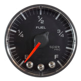 GAUGE, FUEL LEVEL, 2 1/16in, 0-270O PROGRAMMABLE, BLK/BLK, SPEK-PRO