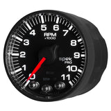 GAUGE, TACH, 2 1/16in, 11K RPM, W/ SHIFT LIGHT & PEAK MEM, BLK/BLK, SPEK-PRO