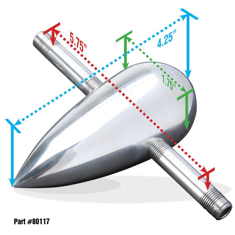 CryO2 Air Intake Bulb and Legs 1-3/4in x 4-1/4in