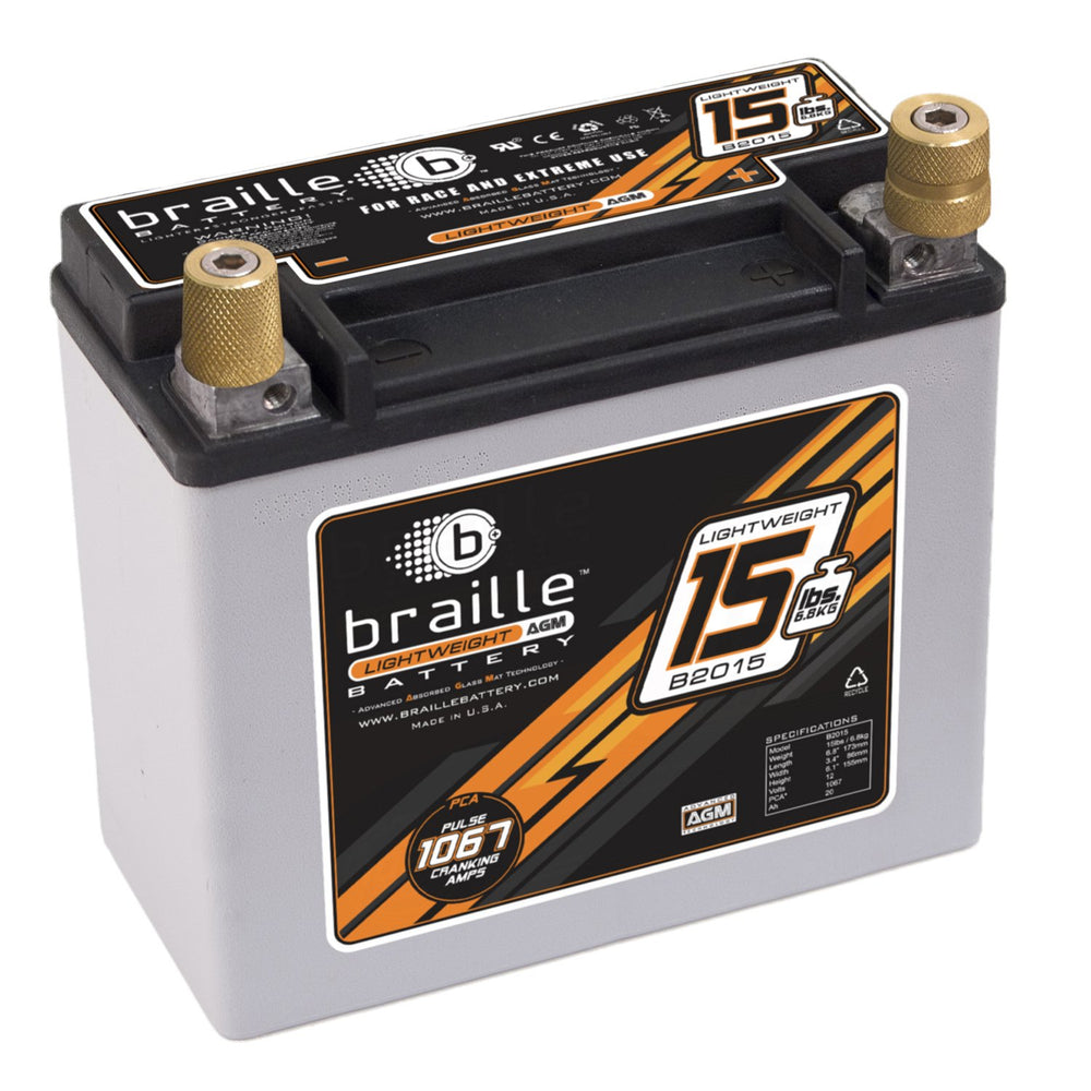 B2015 - Lightweight AGM battery (BACK ORDERED UNTIL 07/21/2021)