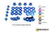 Chevrolet C5 Corvette & Z06 (1997-2004) Titanium Dress Up Bolts Engine Bay Kit - DressUpBolts.com