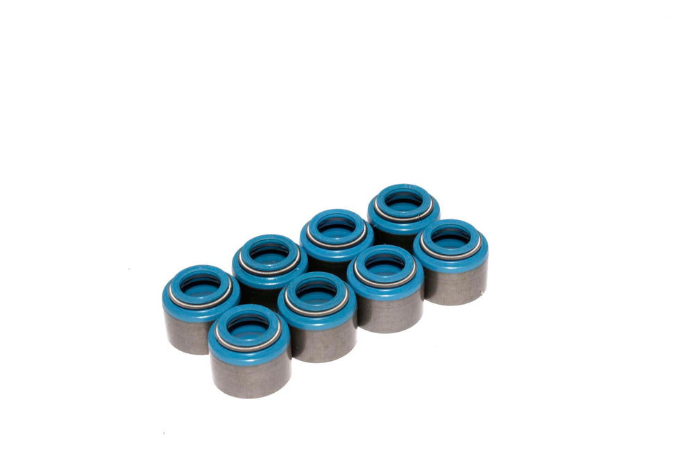 Comp Cams Set of 8 Metal Viton Valve Seals for .530" Guide Size, 5/16 Valve Stem