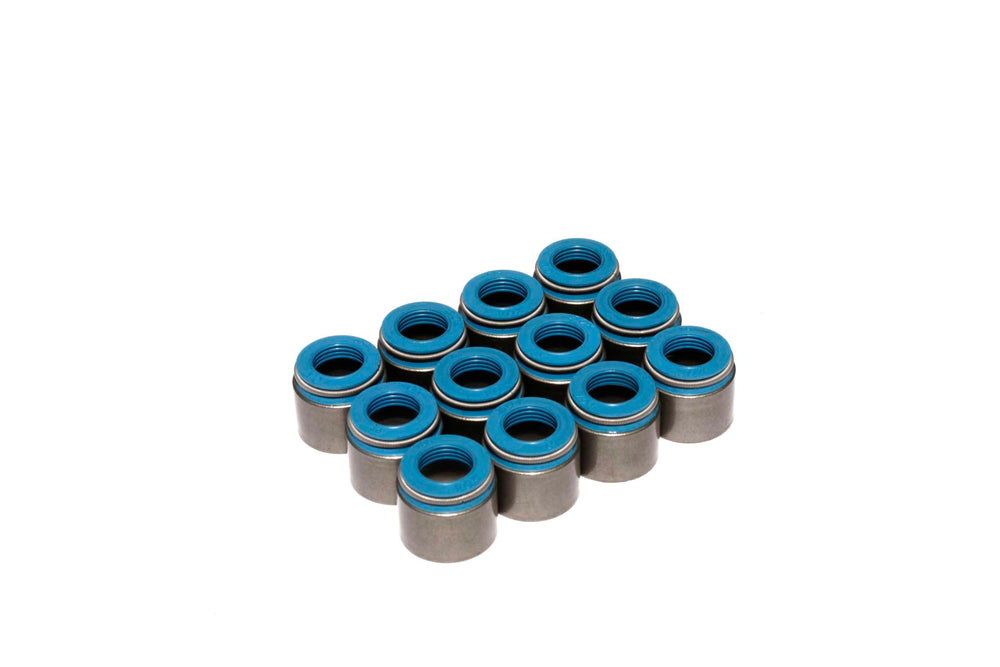 Comp Cams Set of 12 Metal Body Viton Valve Seals for .530" Guide Size, 5/16" Valve Stem