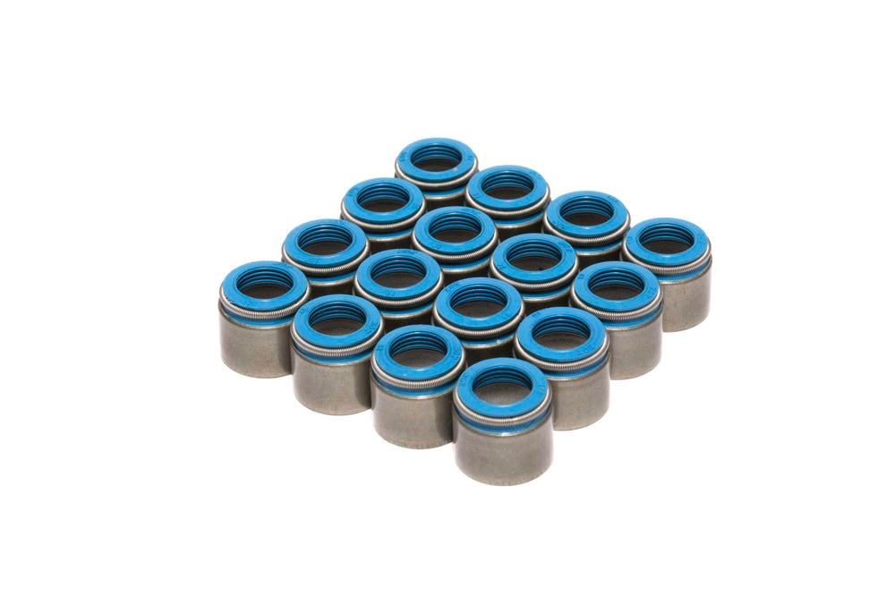 Comp Cams Set of 16 Metal Body Viton Valve Seals for .530" Guide Size, 3/8" Valve Stem