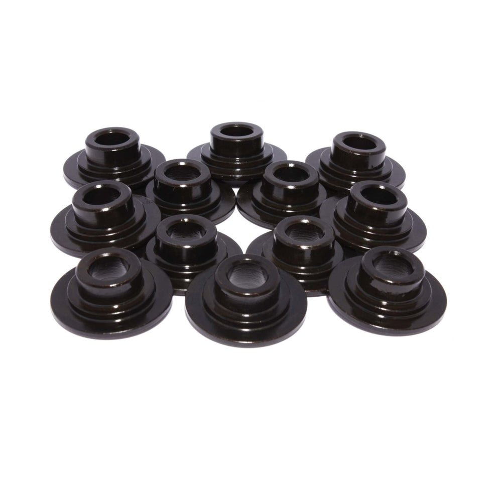 Comp Cams 7 Degree Steel Retainer Set of 12 for 3/8" Valve w/ 1.437"-1.500" Spring 744-12
