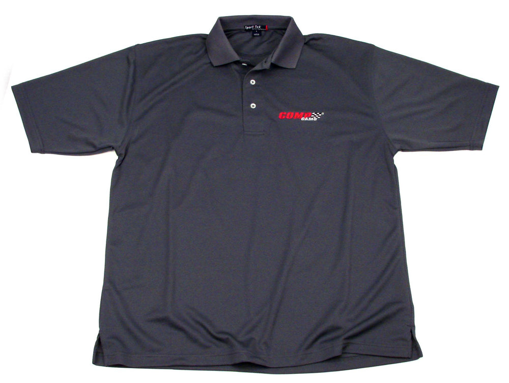 Comp Cams Gray COMP Cams Logo Dri Mesh Small Polo Shirt
