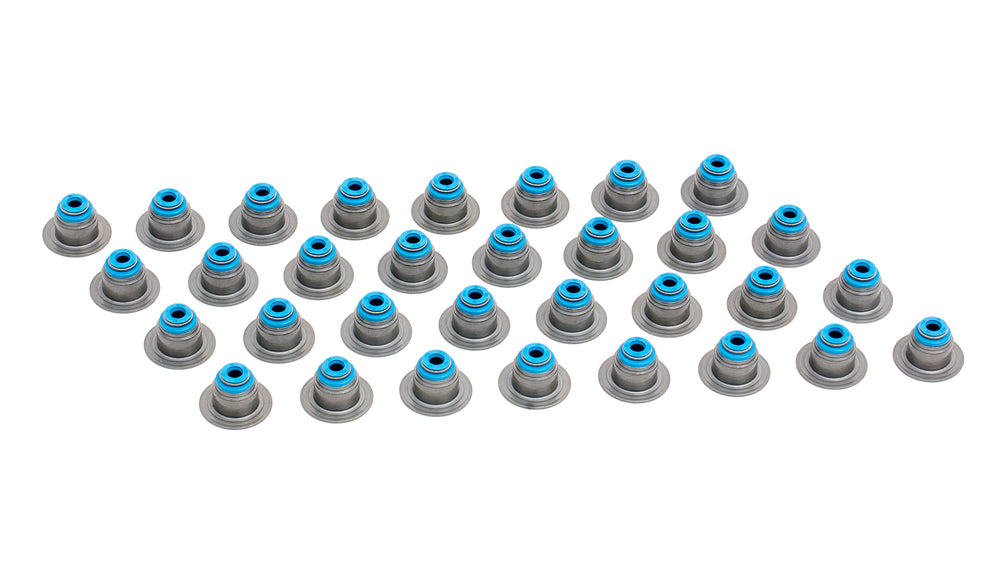 .195inX.414inX.654inX.665in Top Hat Viton Metal Jacket Valve Stem Seal, Set of 32