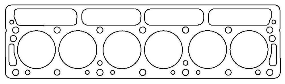 Triumph 1968-1971 TR6 I6 .080in Copper Cylinder Head Gasket, 76mm Bore, Without Recessed Block