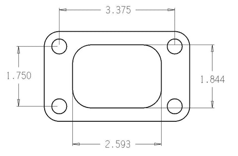 Garrett T3 .010in 1/2 Hard Stainless Turbo Inlet Flange Gasket