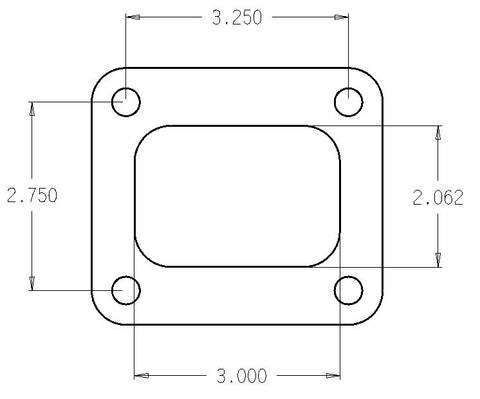 Garrett T4 .010in 1/2 Hard Stainless Turbo Inlet Flange Gasket