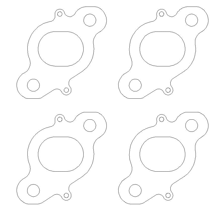 Nissan CA18DE/CA18DET .030in MLS Exhaust Manifold Gasket Set