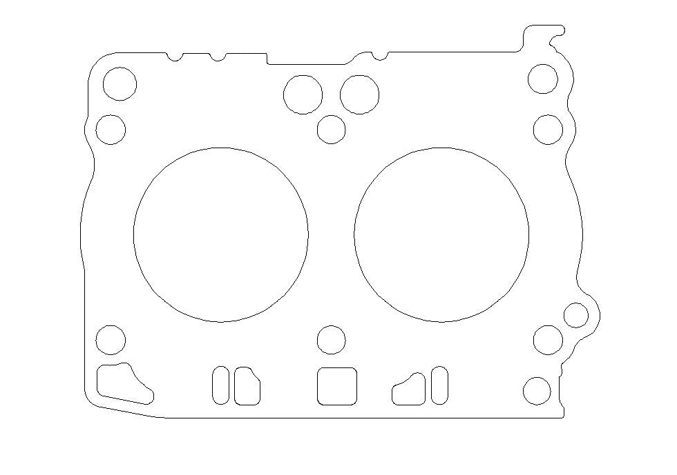 Subaru FA20D; Toyota 4U-GSE .032in MLX Cylinder Head Gasket, 89.5mm Bore, RHS