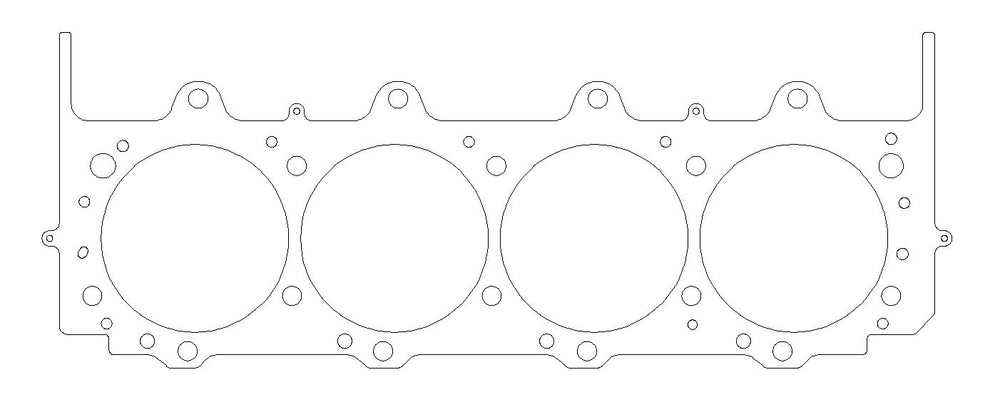 GM Pro Stock V8 .040in MLX Cylinder Head Gasket, 4.860in Bore, 5.200in Bore Center
