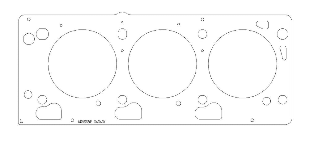 Chrysler EGF/EGG/EGJ/EGK/EGQ/EGS SOHC V6 .075in MLS Cylinder Head Gasket, 96.5mm Bore, LHS