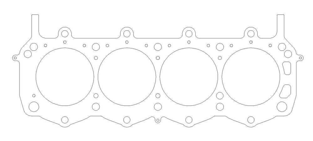 Ford SB V8 World Products Man O'War/Dart Iron Eagle .040in MLS Cylinder Head Gasket, 4.180in Bore, 6 B