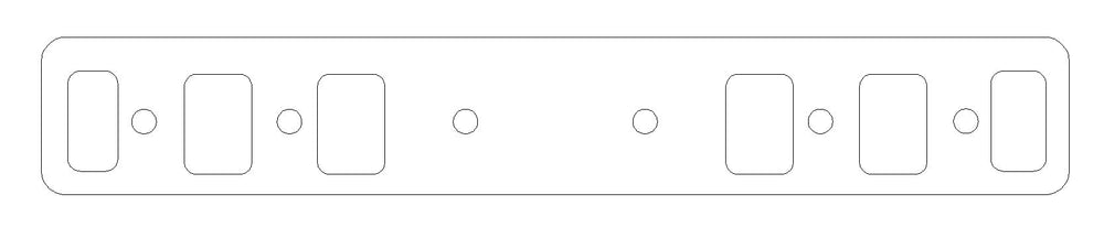 Oldsmobile 330/350/403 Gen-2 Rocket V8 .060in Fiber Intake Manifold Gasket Set