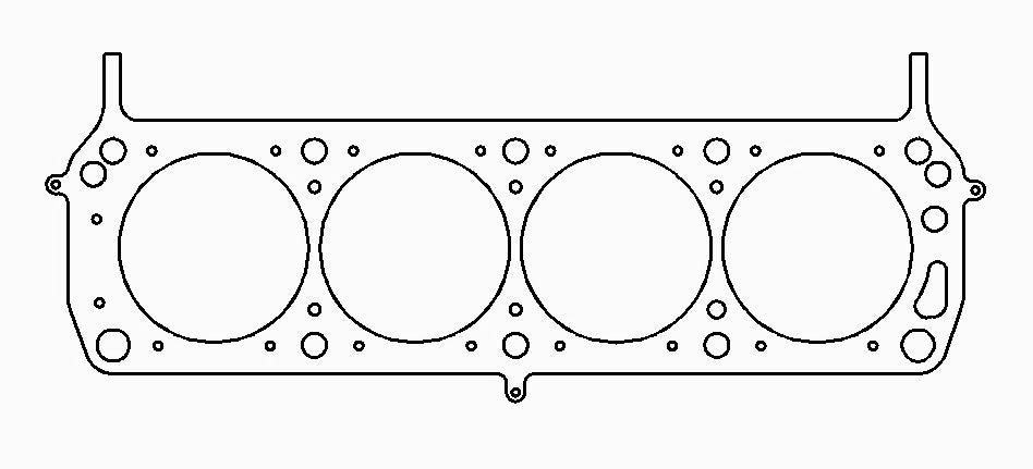 Ford/Brodix 351 V8 .040in MLS Cylinder Head Gasket, 4.125in Bore, R452 Block, ASCS Spec Head