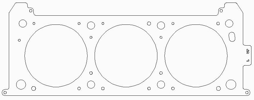 GM LGD/LZ4/LZ8/LZ9/LZE/LZG High Value .051in MLS Cylinder Head Gasket, 101mm Bore, LHS