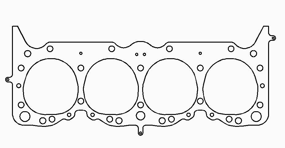 Chevrolet 348/409 W-Series Big Block V8 .040in MLS Cylinder Head Gasket, 4.375in Bore
