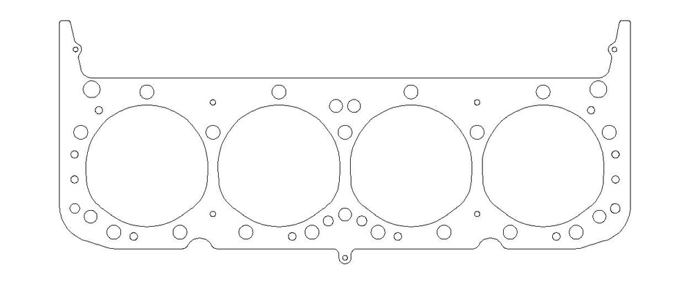 Chevrolet Gen-1 Small Block V8 .032in MLS Cylinder Head Gasket, 4.060in Bore, 18/23 Degree Head, Valve