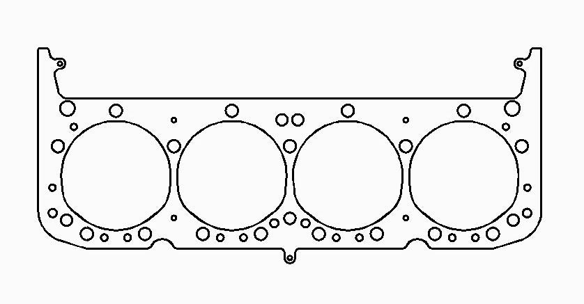 Chevrolet Gen-1 Small Block V8 .040in MLS Cylinder Head Gasket, 4.135in Bore, With Edelbrock RPM Heads