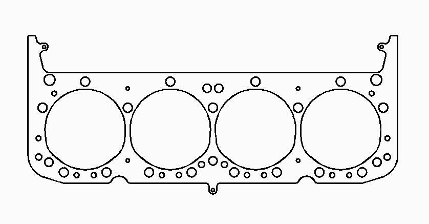 Chevrolet Gen-1 Small Block V8 .045in MLS Cylinder Head Gasket, 4.135in Bore, With Edelbrock RPM Heads