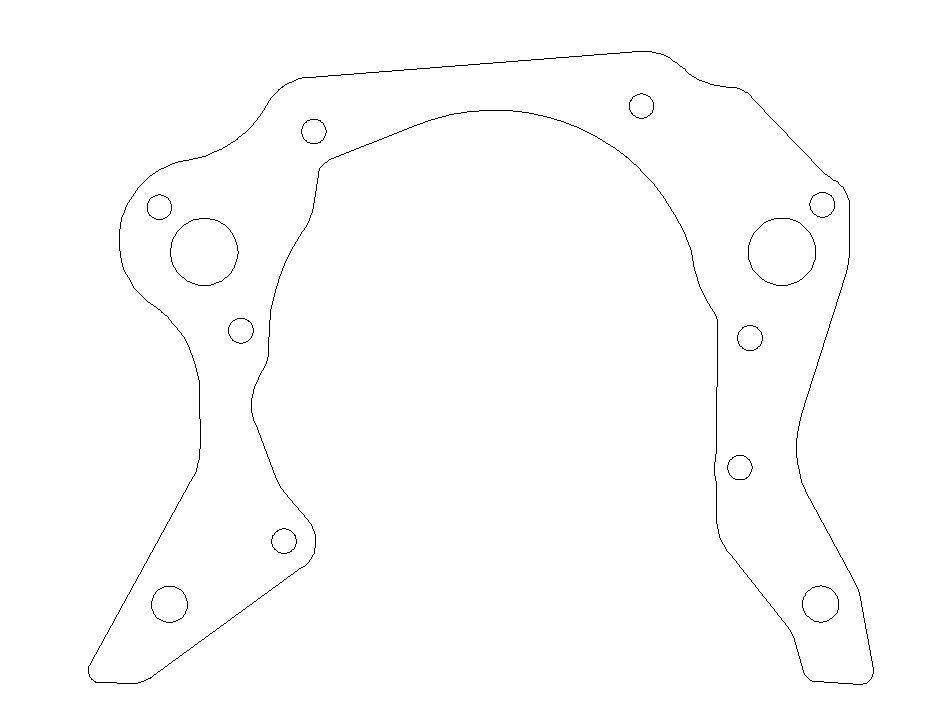 Ford 302/351W Windsor .031in Fiber Timing Cover Gasket, SVO