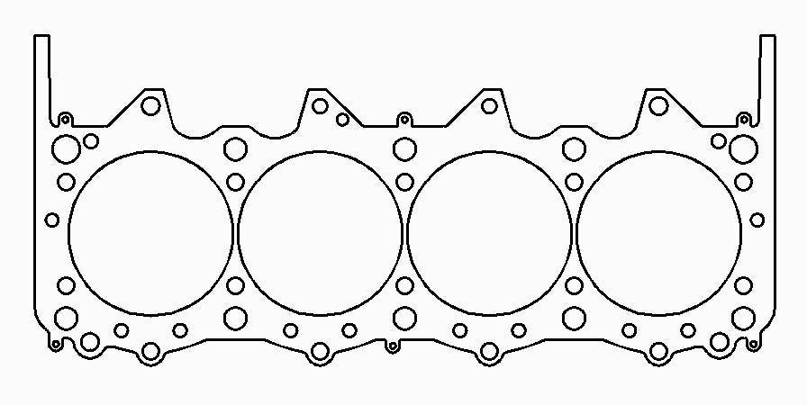 Ford 500 JC50 Pro Stock V8 .052in MLS Cylinder Head Gasket, 4.735in Bore, LHS