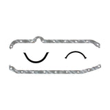Chevrolet Gen-1 Small Block V8 .094in Fiber Oil Pan Gasket Kit, Right Side Dipstick, Thick Front Seal
